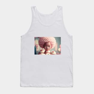 Girl girl holds up yummy donuts Tank Top